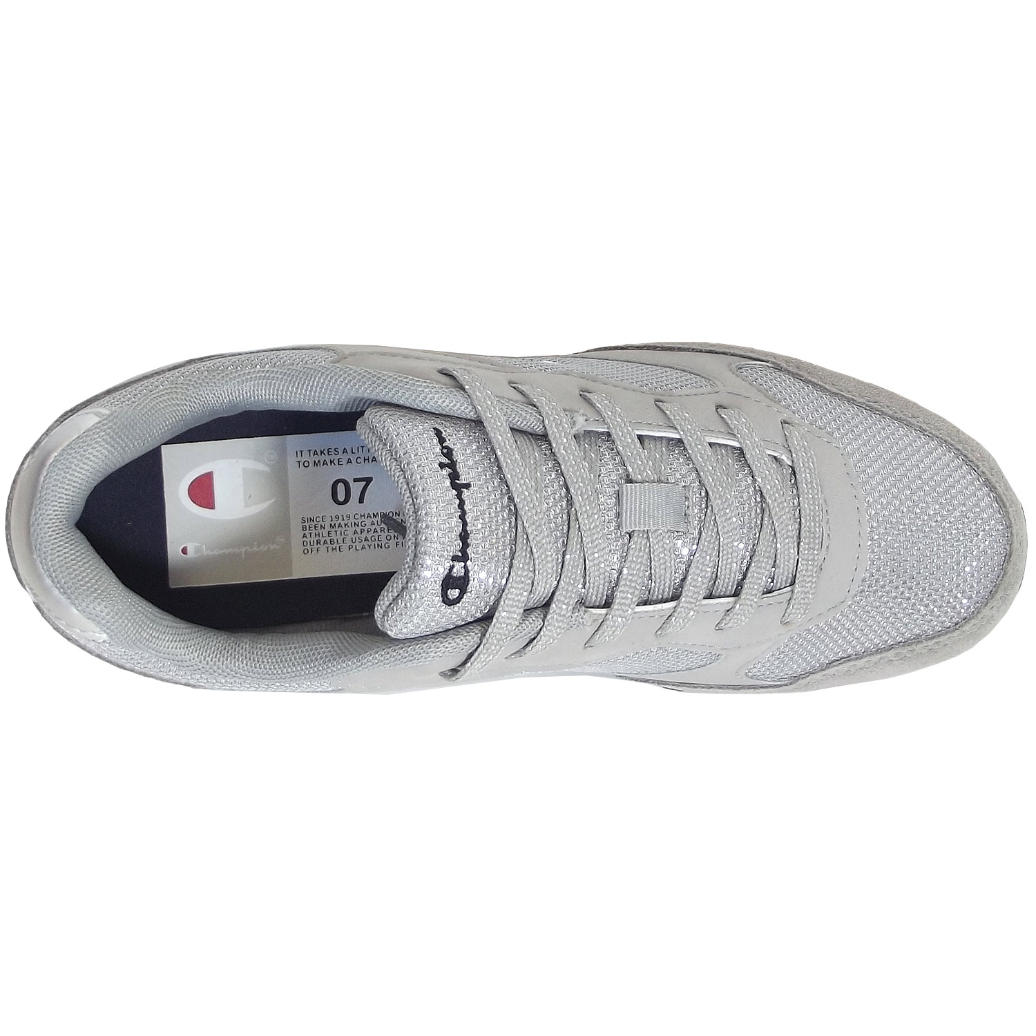 Champion - DSM Femme - Damen Retro-Sneaker - Grau/Metallic (SILM) – Bild 3
