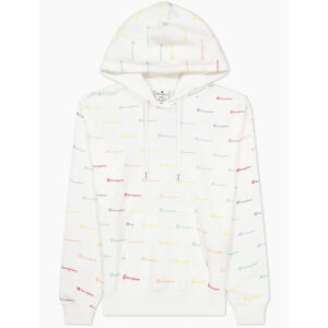 Champion - Hooded Sweatshirt Wn - Damen Kapuzenpullover - Weiß/Logo (WHT/ALLOVER)