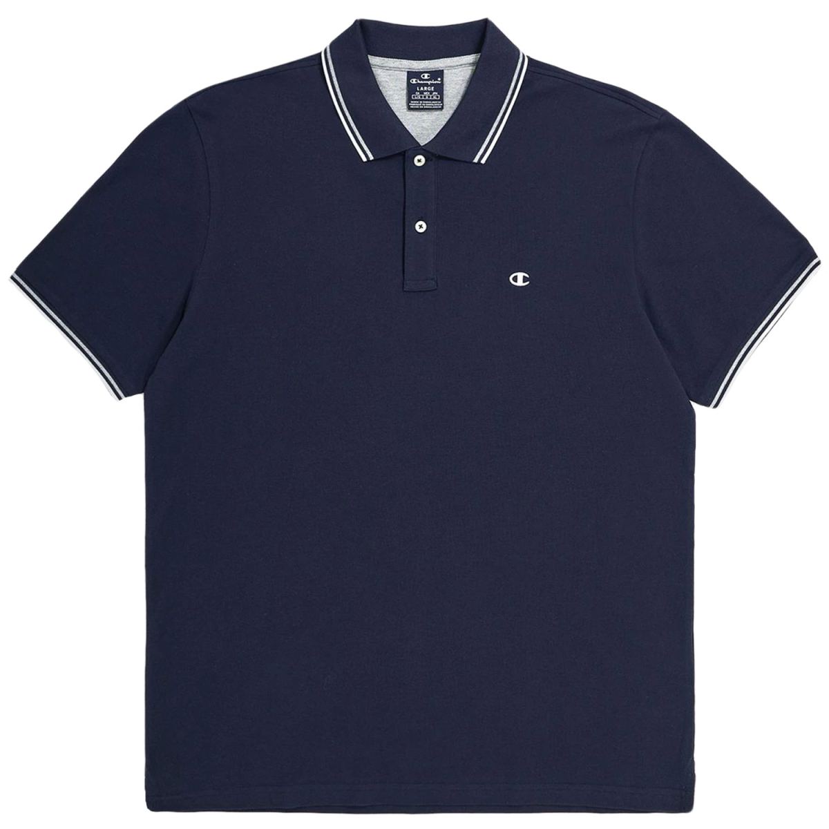 Champion - Polo Shirt Mn - Herren Poloshirt aus Baumwolle - Marineblau (Dark Blue)