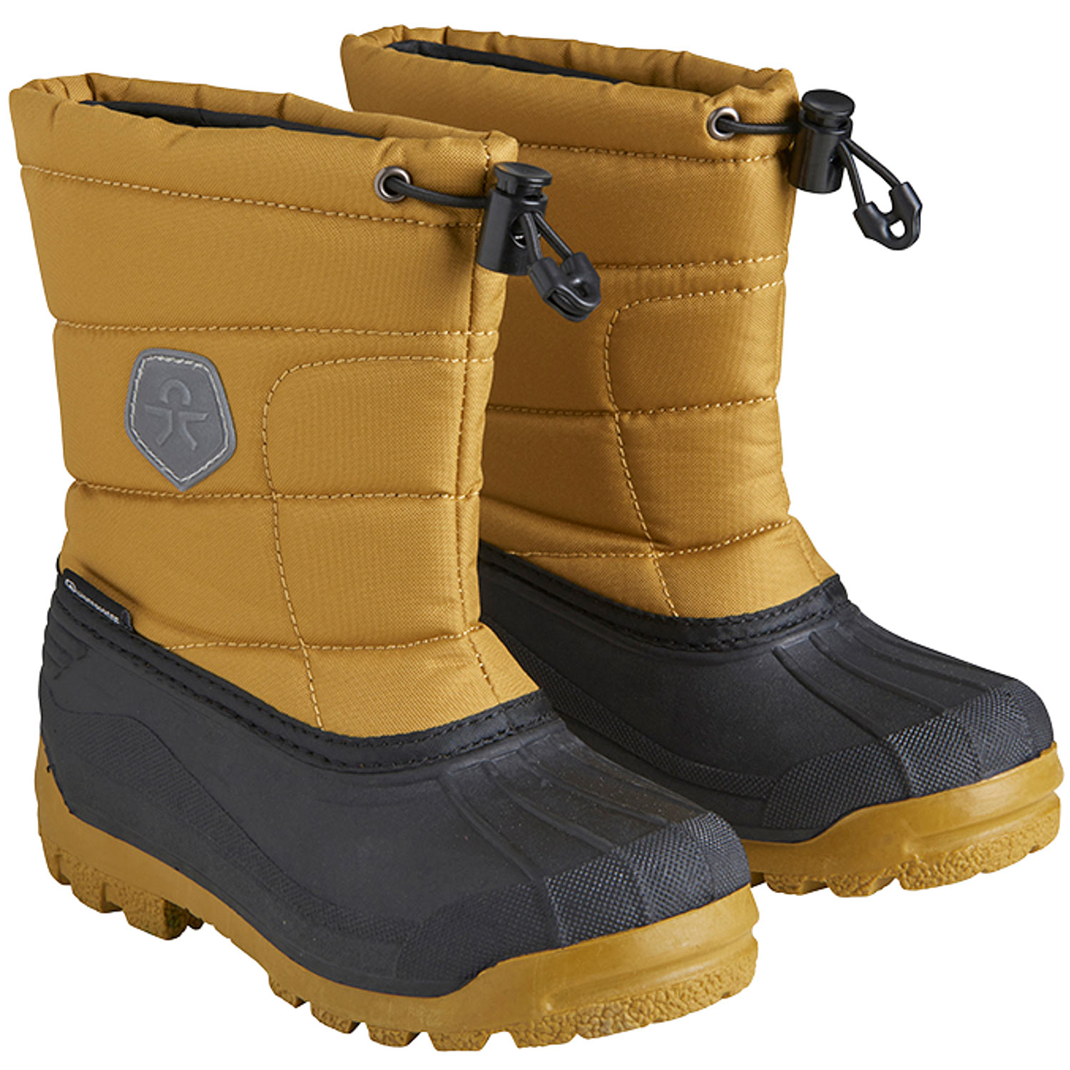 Color Kids - Inner Sock WP Boots - Kinder Wasserdichte Winterstiefel - Goldgelb (Dried Tobacco) – Bild 2