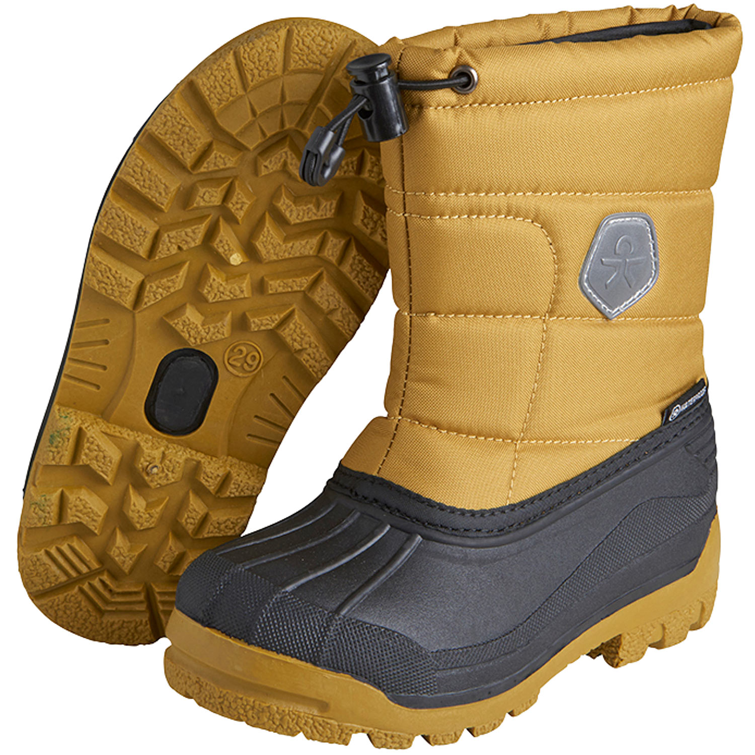 Color Kids - Inner Sock WP Boots - Kinder Wasserdichte Winterstiefel - Goldgelb (Dried Tobacco) – Bild 3