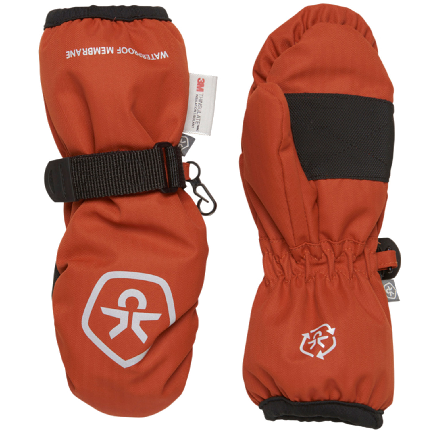 Color Kids - Waterproof Mittens - Kinder Wasserdichte Ski-Fäustlinge - Orange (Potters Clay)