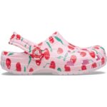 Crocs - Classic Fresh Fruits Clog Kids - Mädchen Pantoffel-Sandale mit Kirshen - Pink Milk