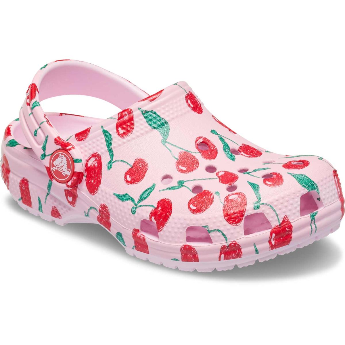 Crocs - Classic Fresh Fruits Clog Kids - Mädchen Pantoffel-Sandale mit Kirshen - Pink Milk – Bild 2