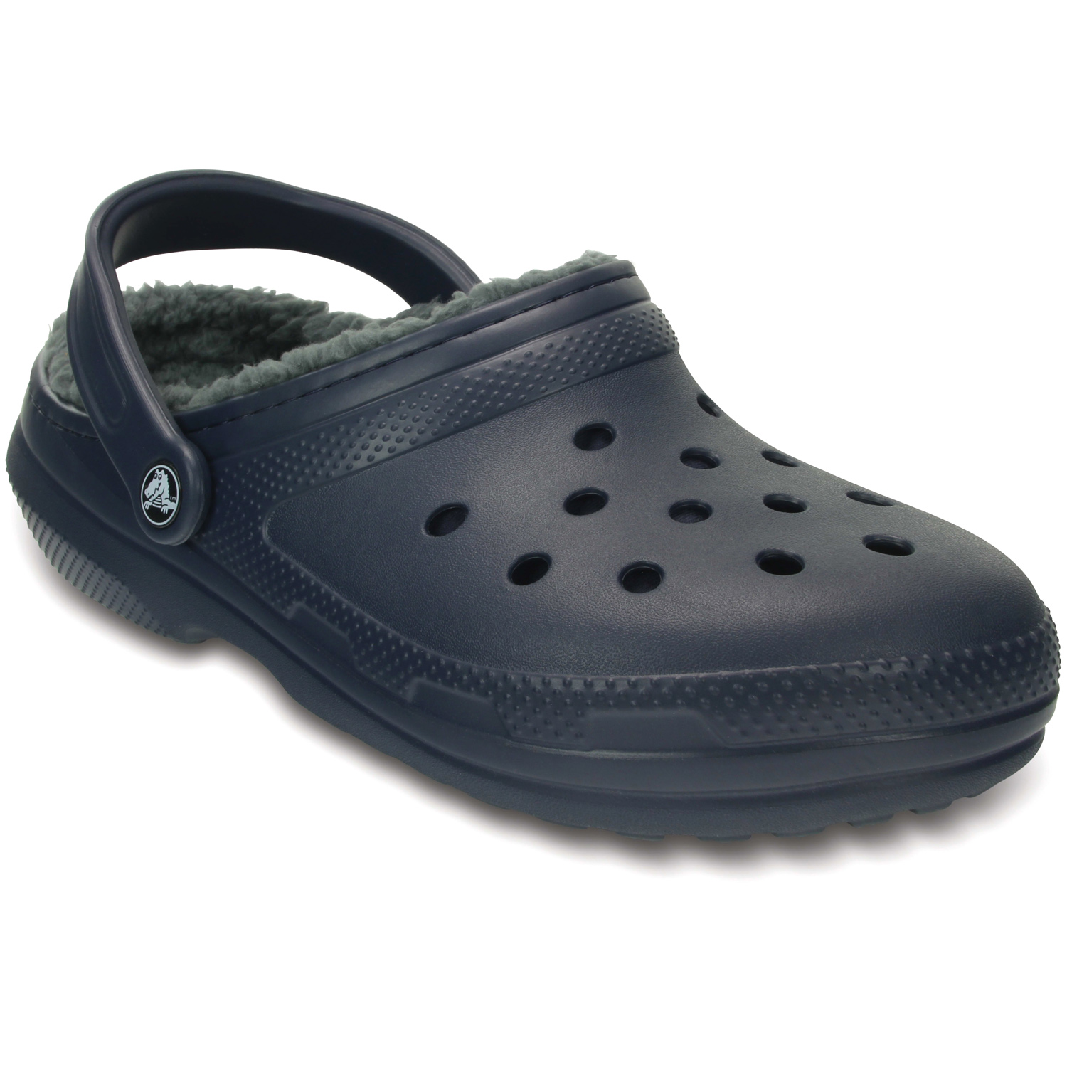 Crocs - Classic Lined - Unisex Clogs mit Futter - Navy/Charcoal