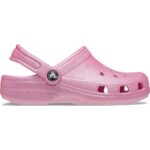 Crocs - Classic Glitter Kids - Mädchen Glitzer-Clogs - Pink/Glanz (Pink Tweed Glitter)
