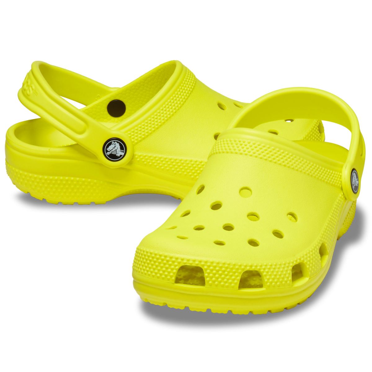 Crocs - Classic Kids - Kinder Komfort-Clogs - Neongelb (Acidity) – Bild 2