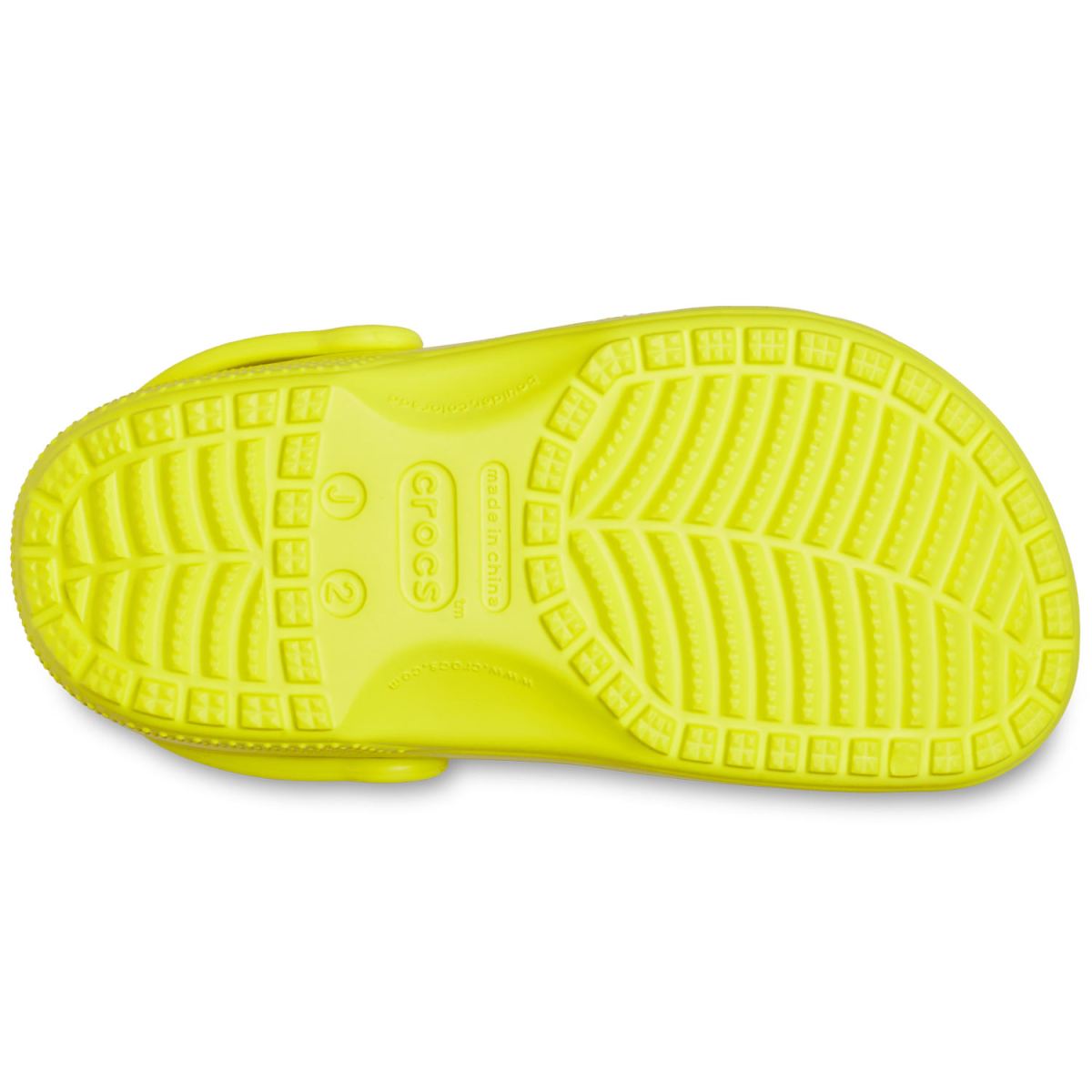 Crocs - Classic Kids - Kinder Komfort-Clogs - Neongelb (Acidity) – Bild 4