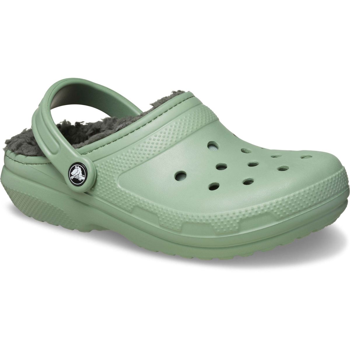 Crocs - Classic Lined - Unisex Clogs mit Futter - Moosgrün (Moss/Multi) – Bild 2