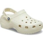 Crocs - Classic Platform - Damen Clogs - Bone