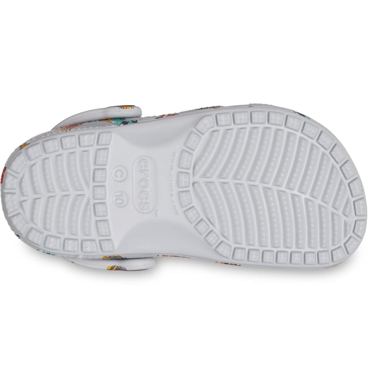 Crocs - Classic Race Cars Graphic Clog - Kleinkinder Sandale - Grau (Mirage/Multi) – Bild 5
