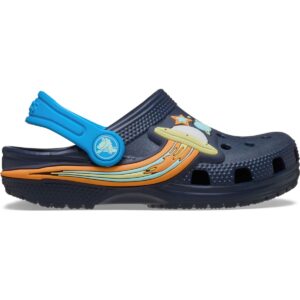 Crocs - Toddler Classic UFO Lights Clog - Kleinkinder Sandale mit LED Lichter - Dunkelblau/Blau (Navy)