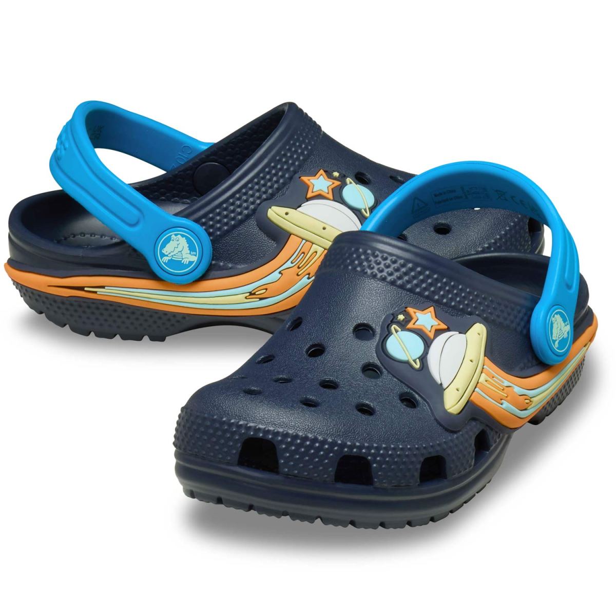 Crocs - Toddler Classic UFO Lights Clog - Kleinkinder Sandale mit LED Lichter - Dunkelblau/Blau (Navy) – Bild 2