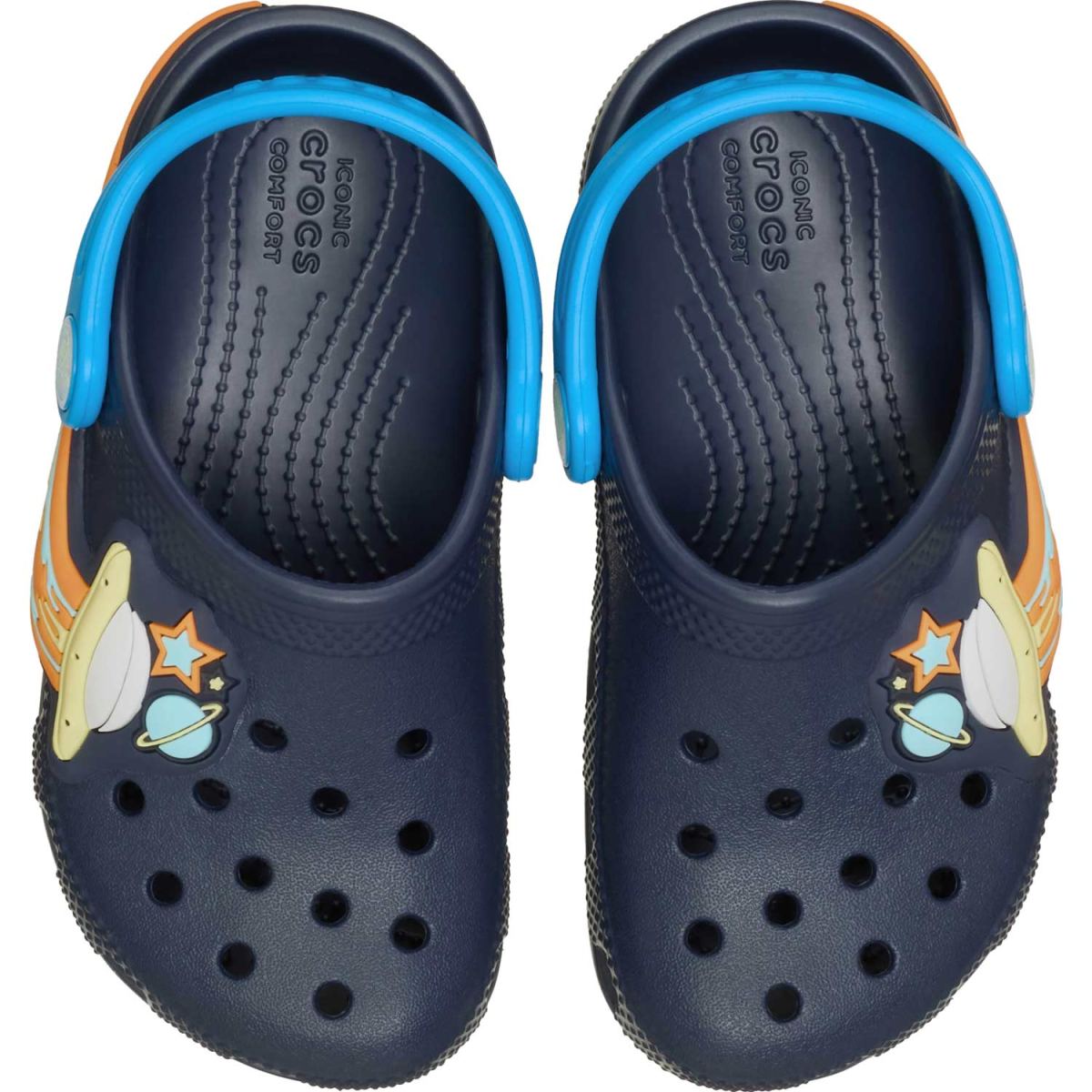 Crocs - Toddler Classic UFO Lights Clog - Kleinkinder Sandale mit LED Lichter - Dunkelblau/Blau (Navy) – Bild 3