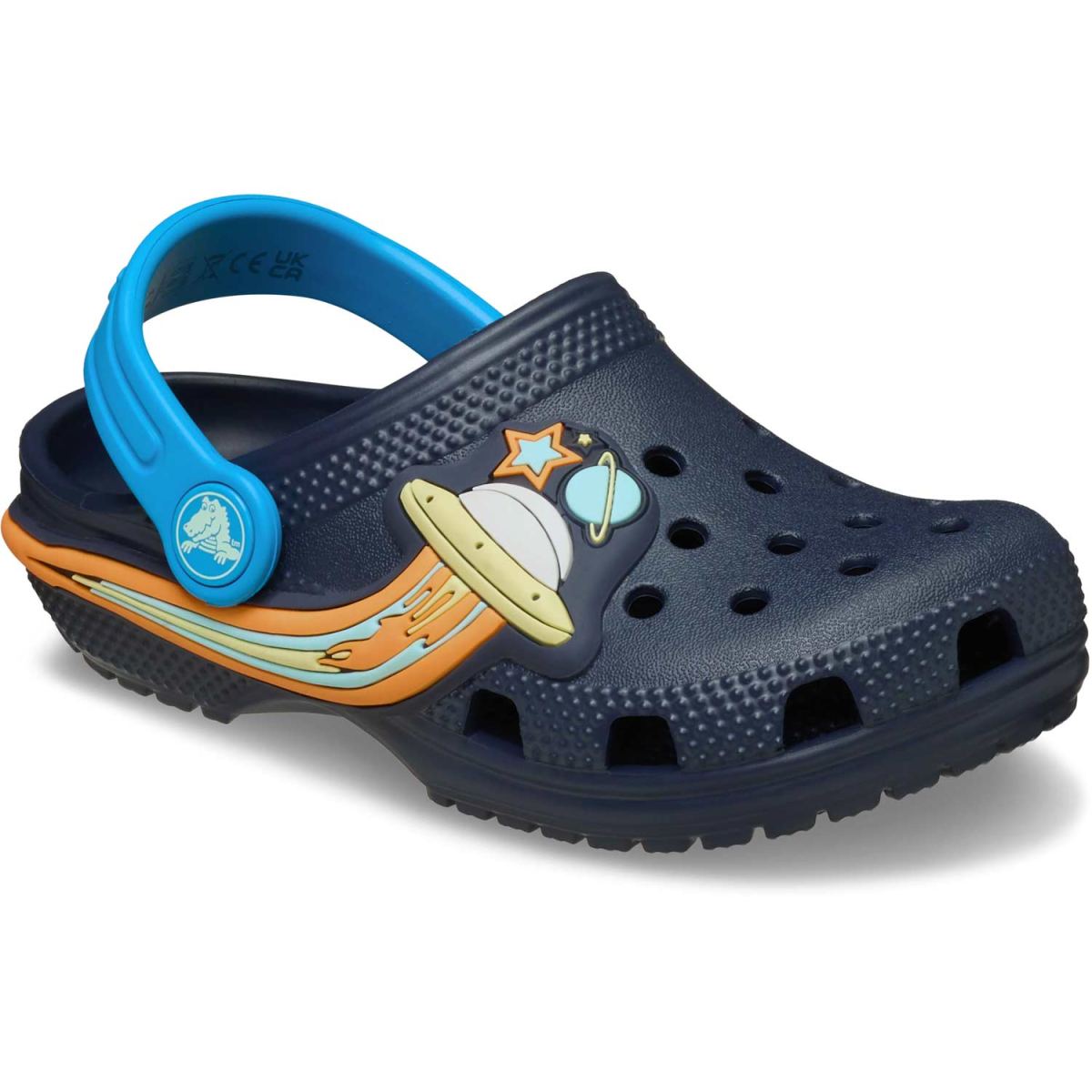 Crocs - Toddler Classic UFO Lights Clog - Kleinkinder Sandale mit LED Lichter - Dunkelblau/Blau (Navy) – Bild 5