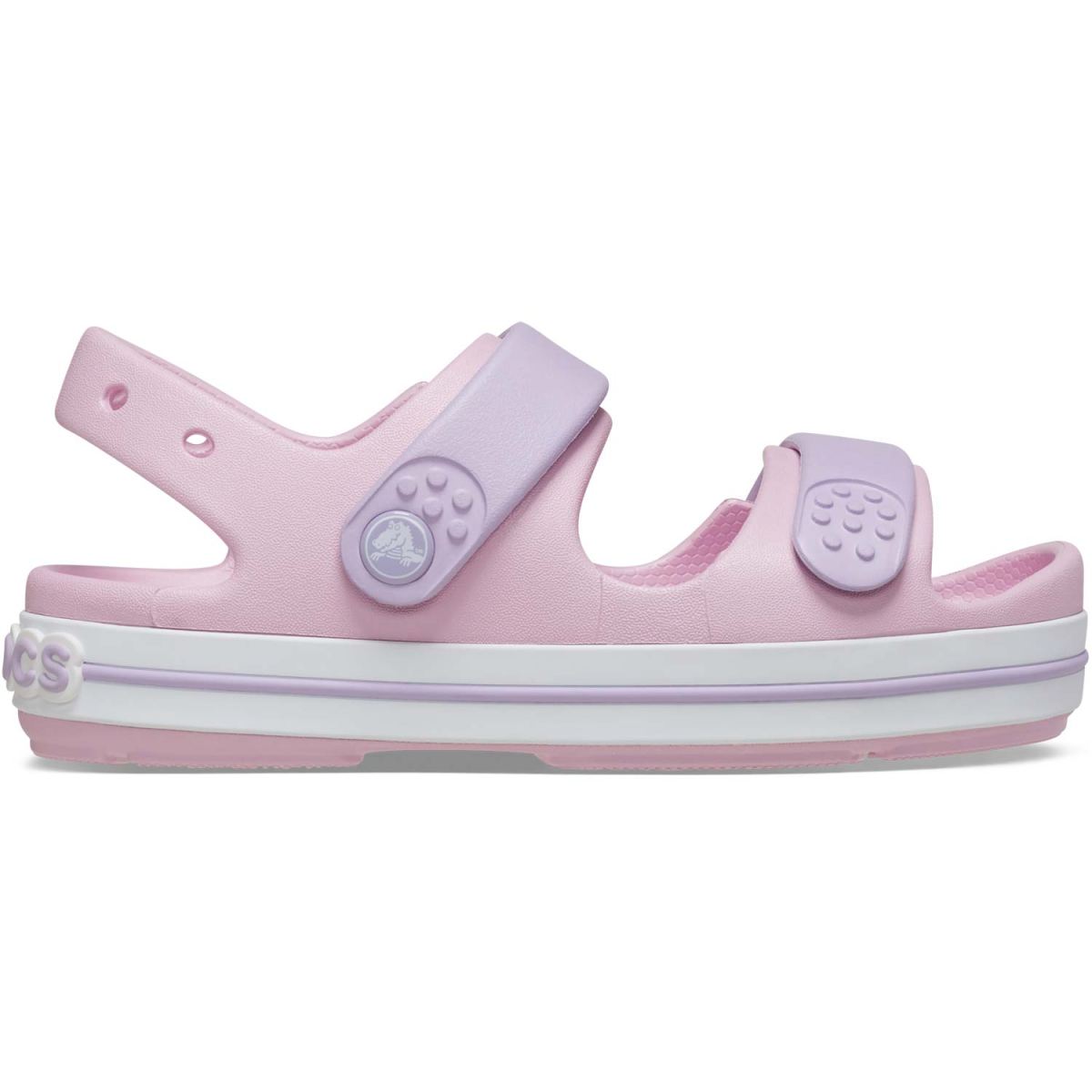 Crocs - Crocband Cruiser Sandal Toddler - Mädchen Aqua-Sandale - Rosa/Lila (Ballerina/Lavender)