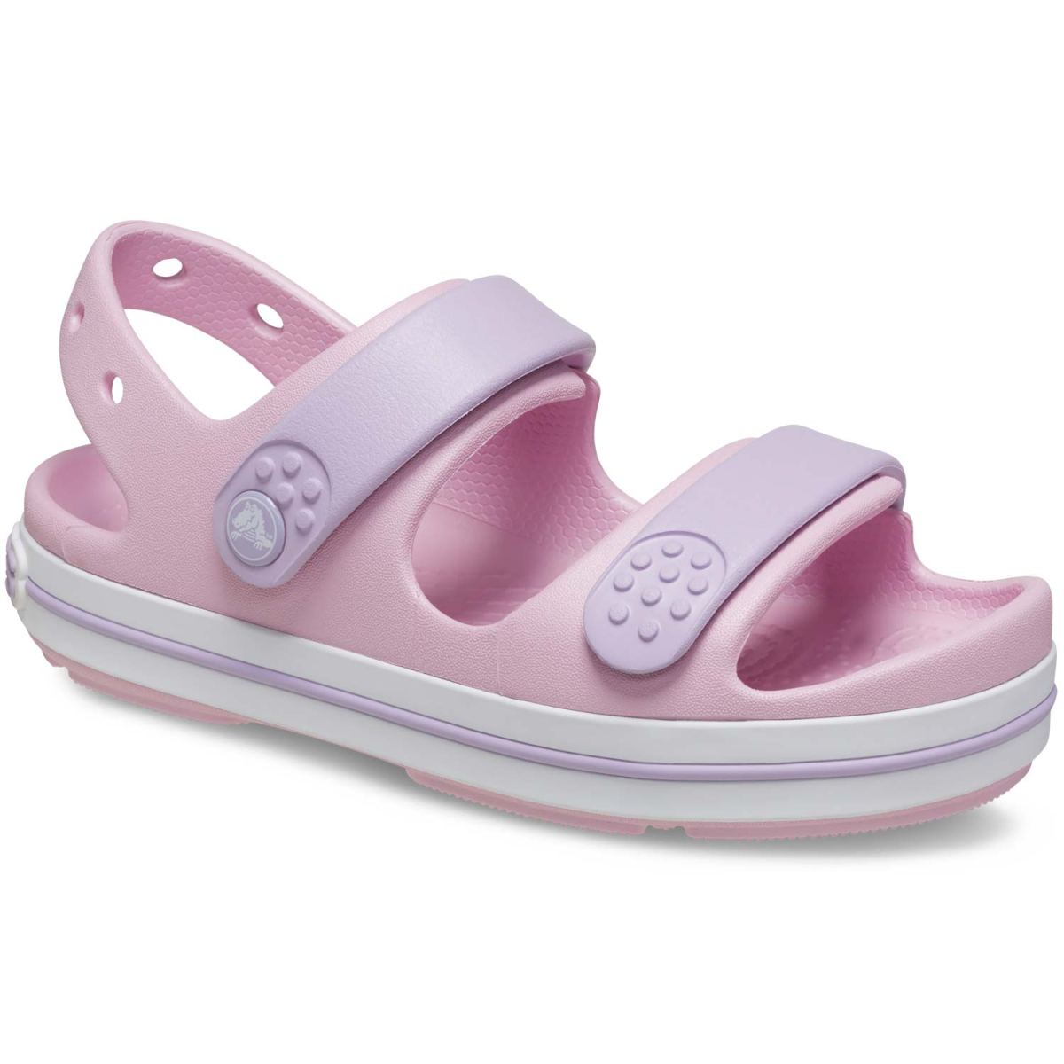 Crocs - Crocband Cruiser Sandal Toddler - Mädchen Aqua-Sandale - Rosa/Lila (Ballerina/Lavender) – Bild 2
