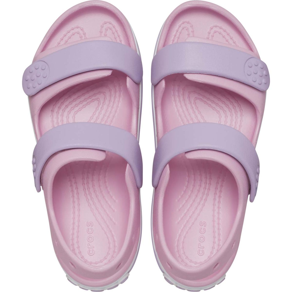 Crocs - Crocband Cruiser Sandal Toddler - Mädchen Aqua-Sandale - Rosa/Lila (Ballerina/Lavender) – Bild 4