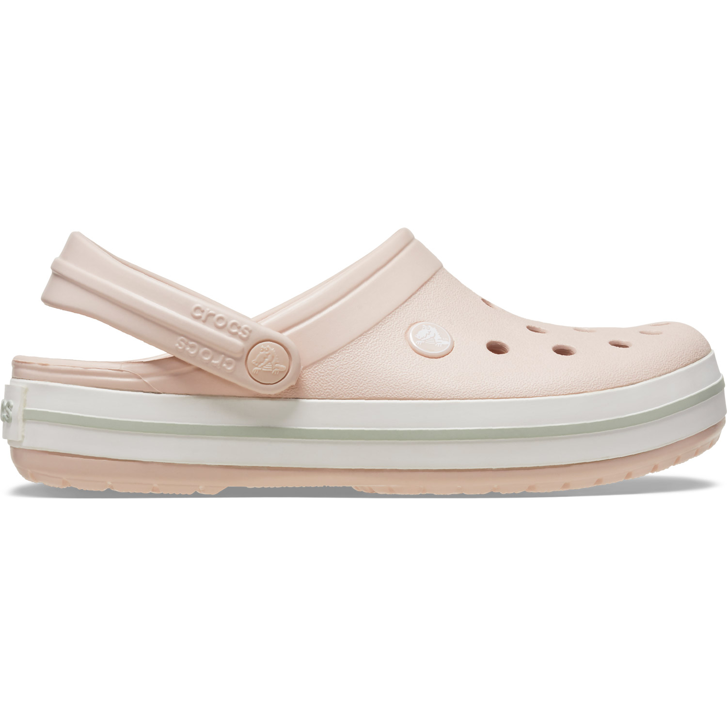 Crocs - Crocband - Damen Sportive Clog-Sandalen - Blassrosa (Quartz)