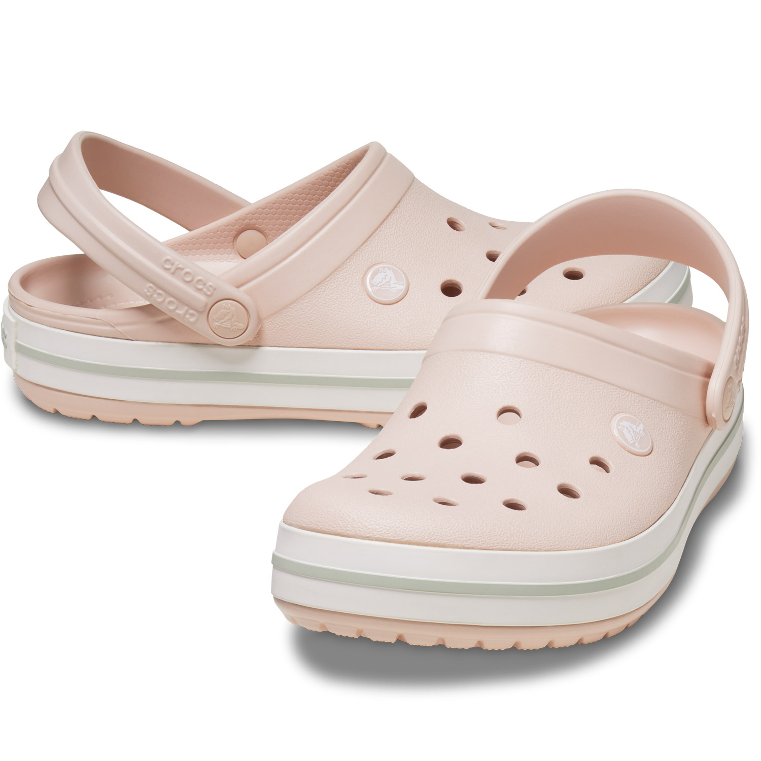 Crocs - Crocband - Damen Sportive Clog-Sandalen - Blassrosa (Quartz) – Bild 2