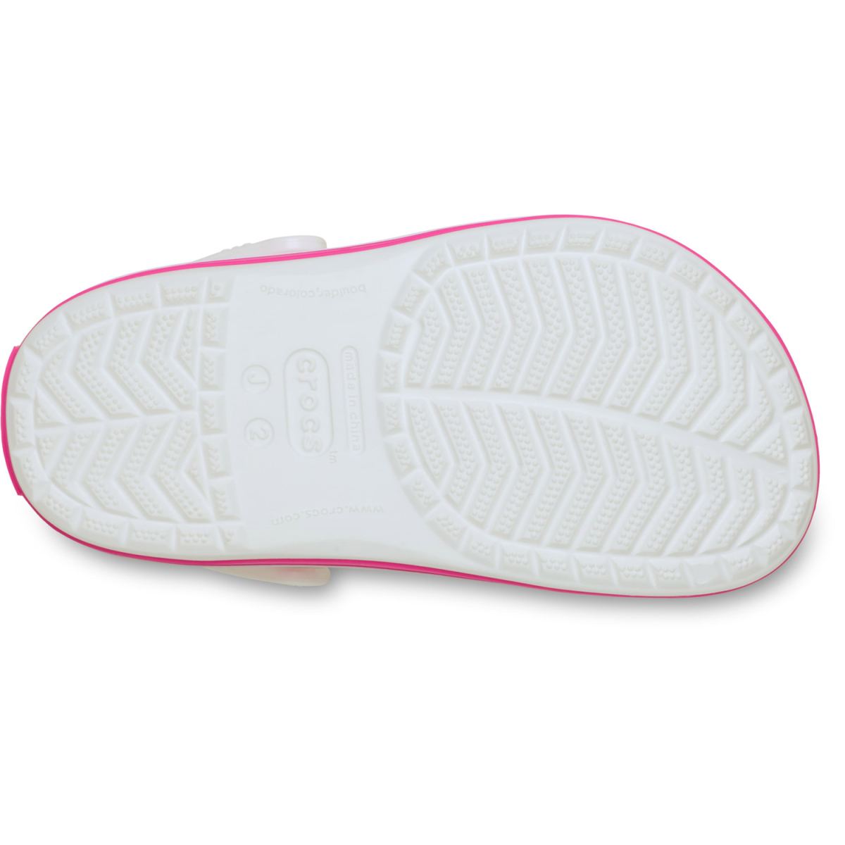 Crocs - Crocband Clog Kids - Kinder Sportive Clog-Sandalen - Weiß/Pink (White/Pink Crush) – Bild 4