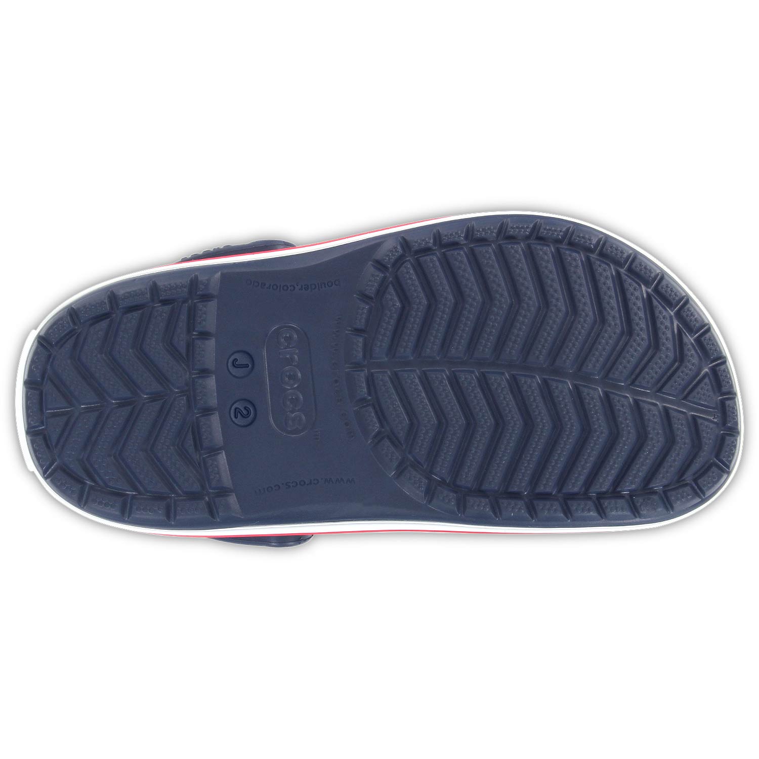 Crocs - Crocband Kids - Kinder Sportive Clog-Sandalen - Dunkelblau (Navy/Red) – Bild 4