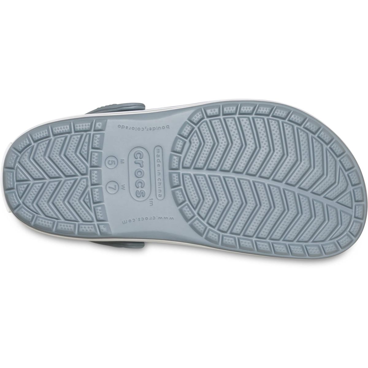 Crocs - Crocband - Unisex Sportive Clog-Sandalen - Grau/Blau (Concrete) – Bild 5