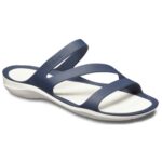 Crocs - Swiftwater Sandal W - Damen Komfort Pantoletten - Navy White