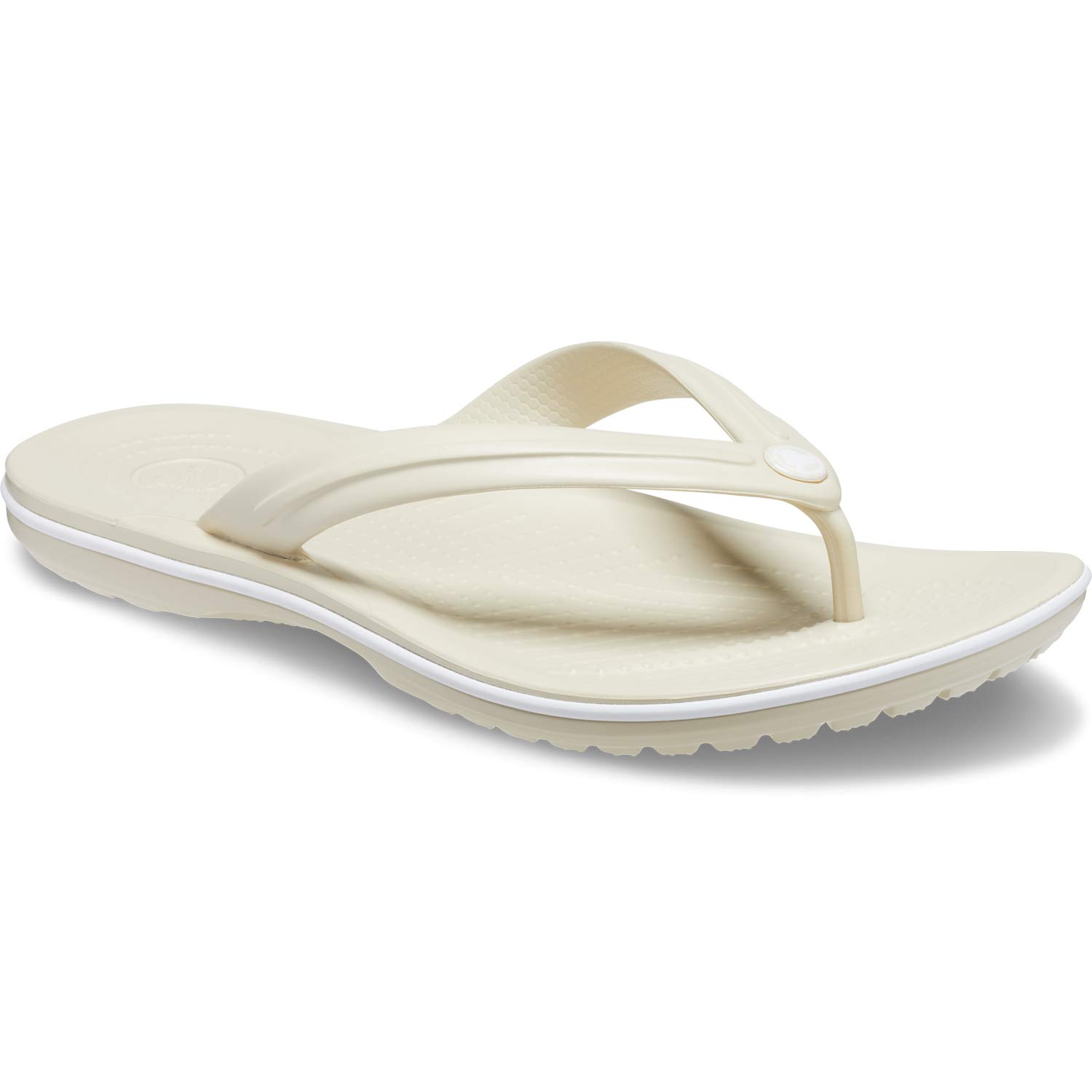 Crocs - Crocband Flip - Unisex Zehenstegsandale - Beige (Bone)