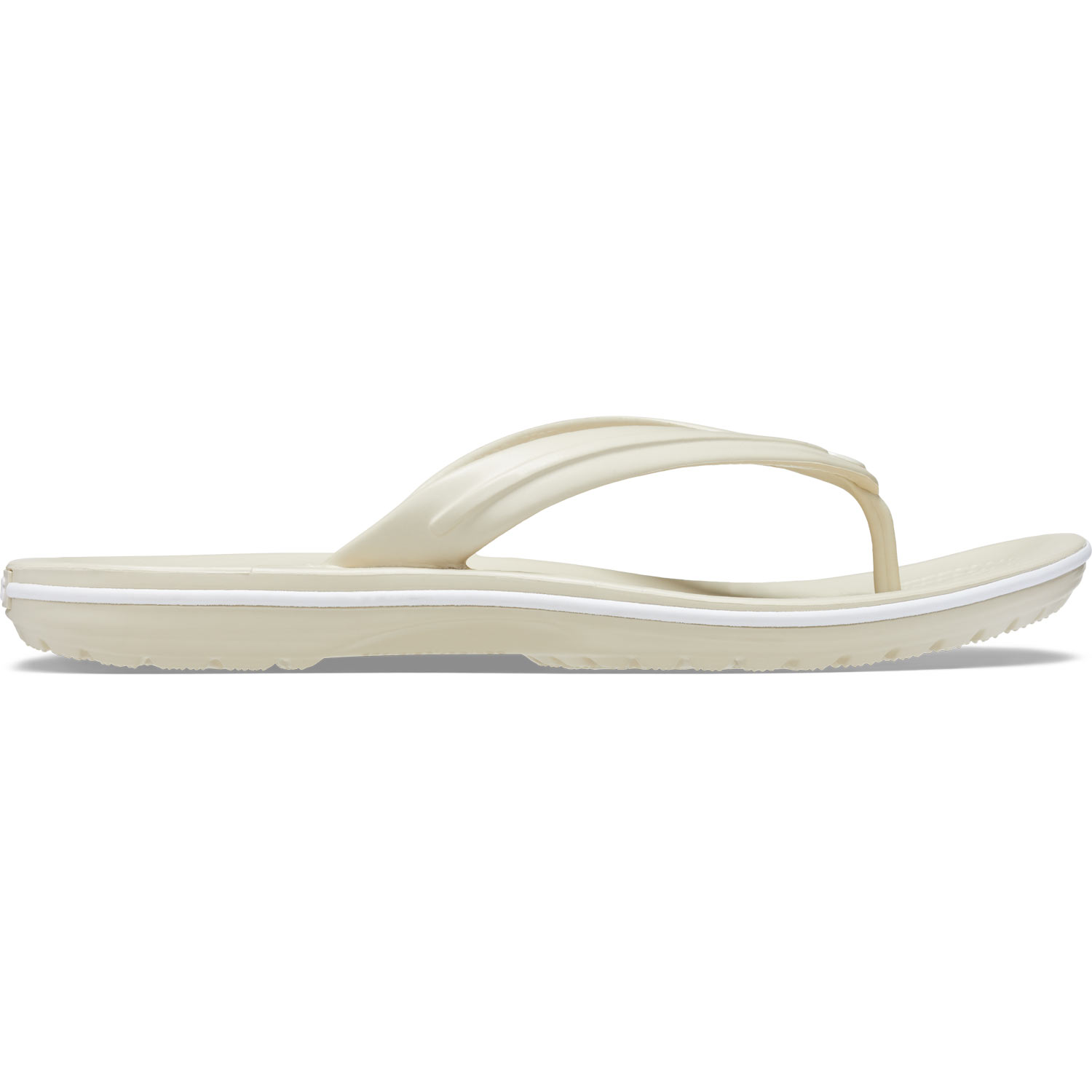 Crocs - Crocband Flip - Unisex Zehenstegsandale - Beige (Bone) – Bild 2