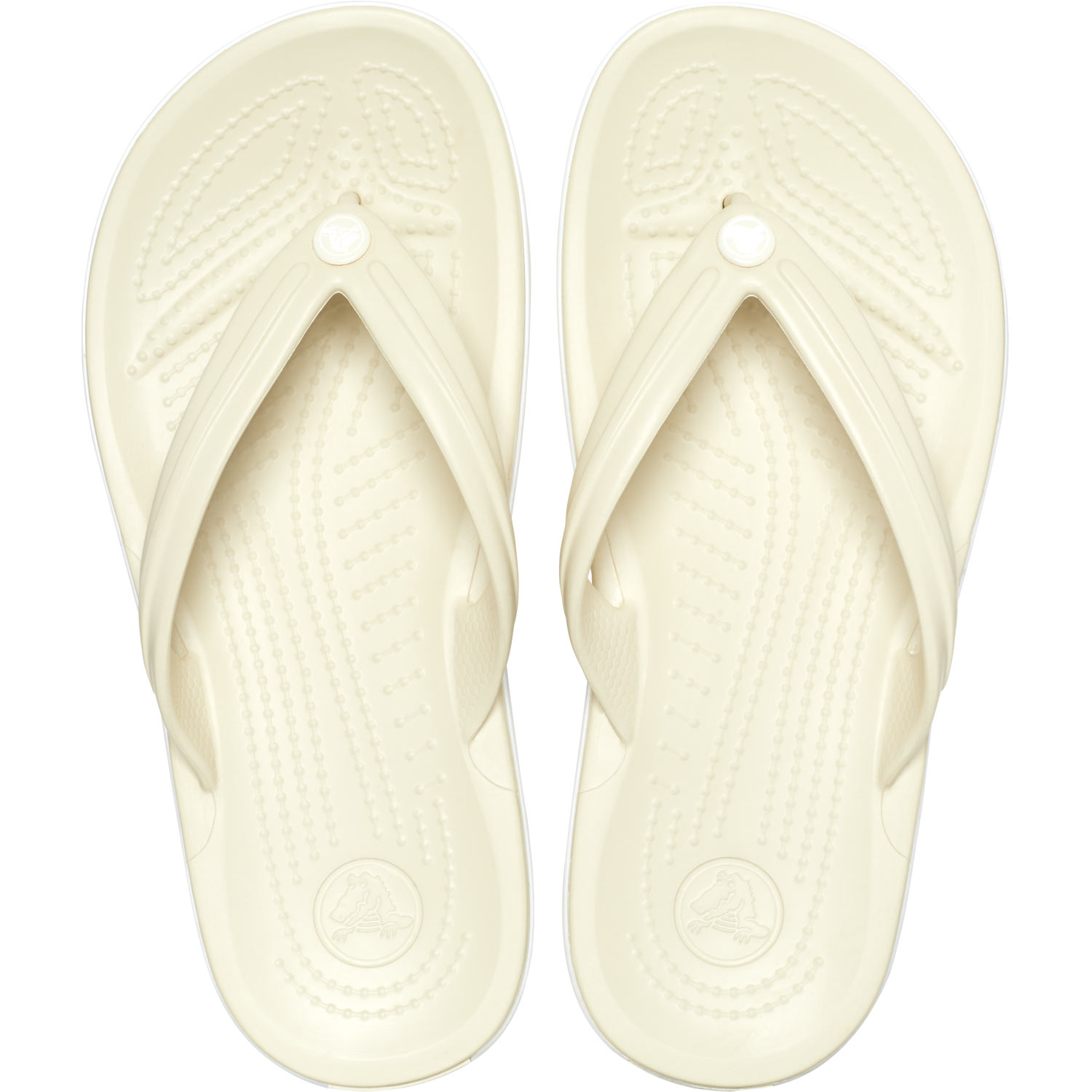 Crocs - Crocband Flip - Unisex Zehenstegsandale - Beige (Bone) – Bild 4