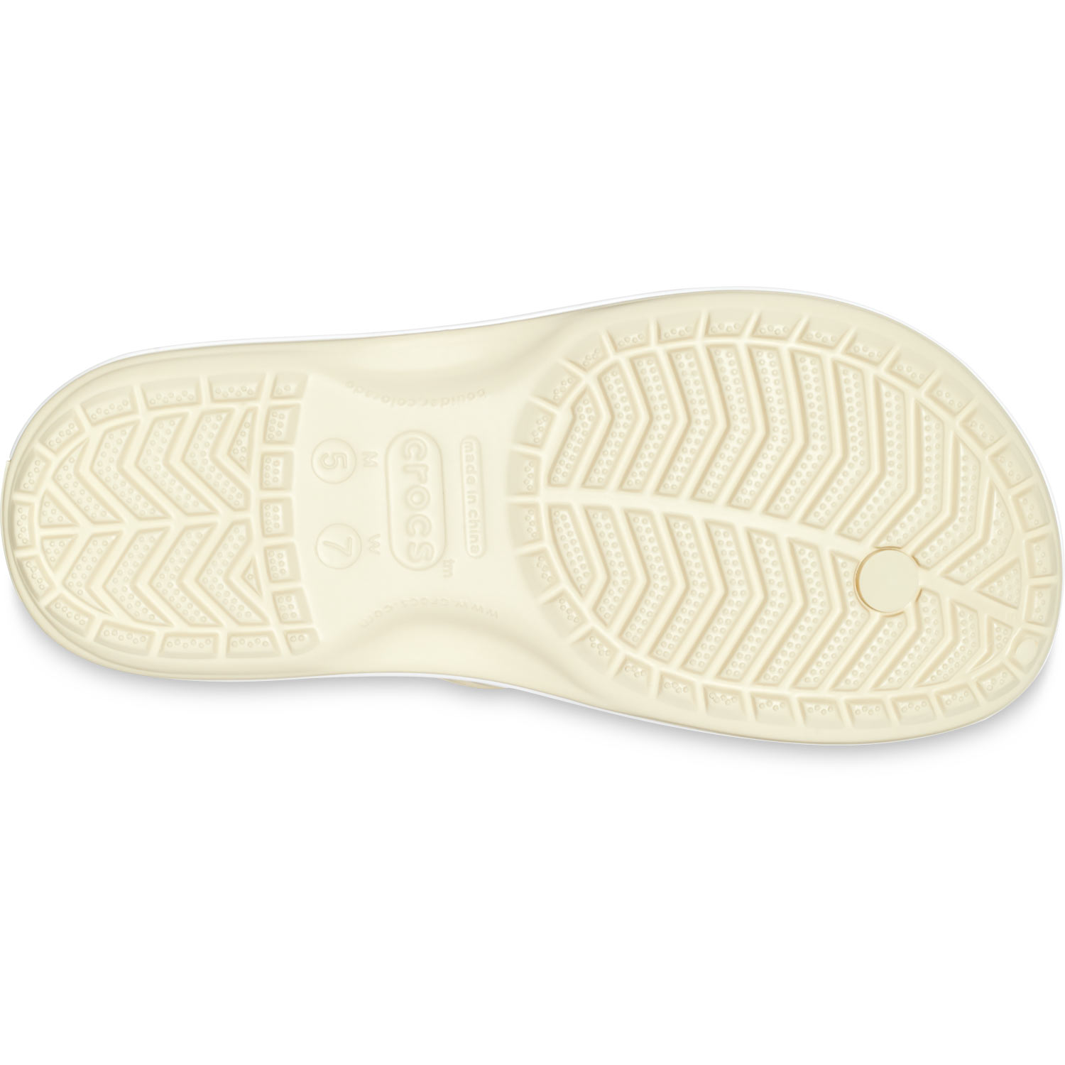 Crocs - Crocband Flip - Unisex Zehenstegsandale - Beige (Bone) – Bild 5