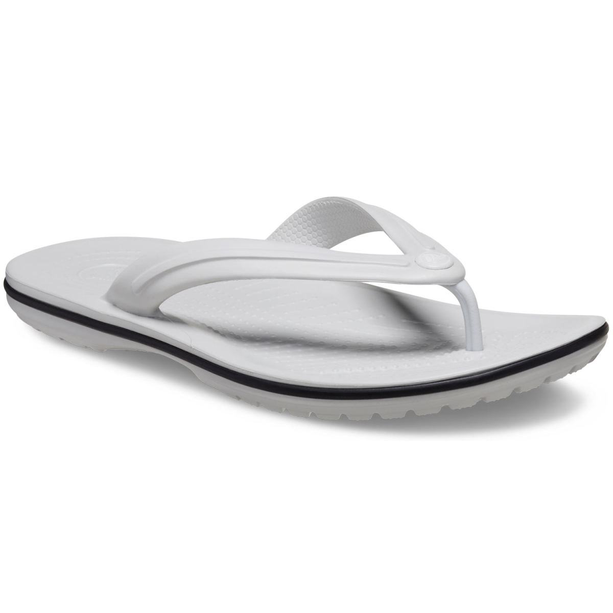 Crocs - Crocband Flip - Unisex Zehenstegsandale - Hellgrau (Atmosphere)