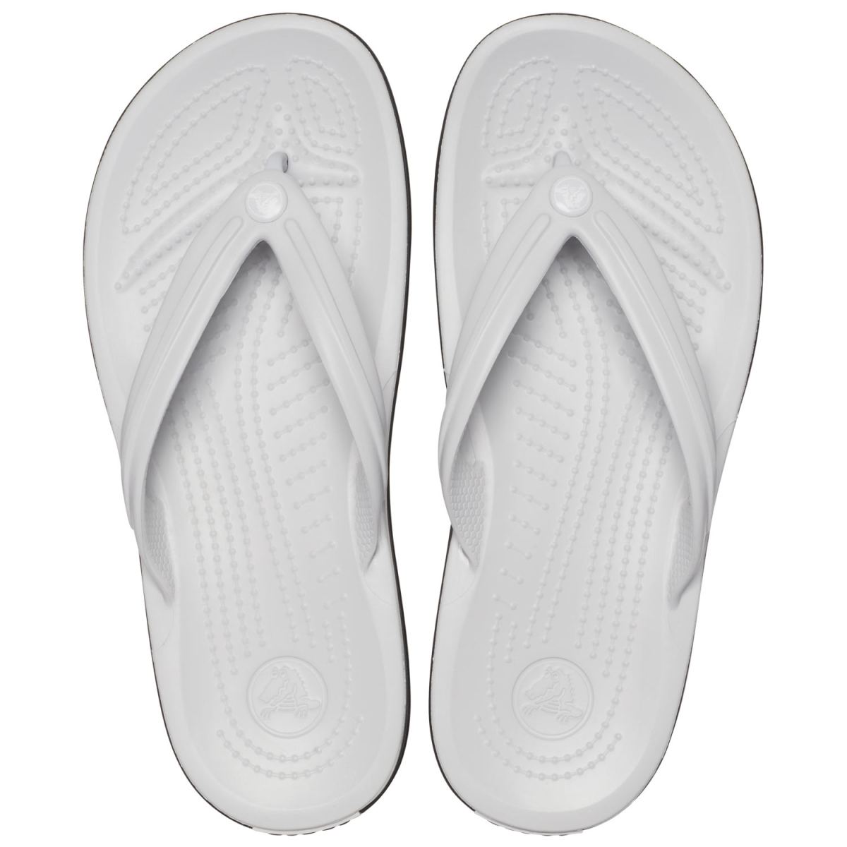 Crocs - Crocband Flip - Unisex Zehenstegsandale - Hellgrau (Atmosphere) – Bild 4