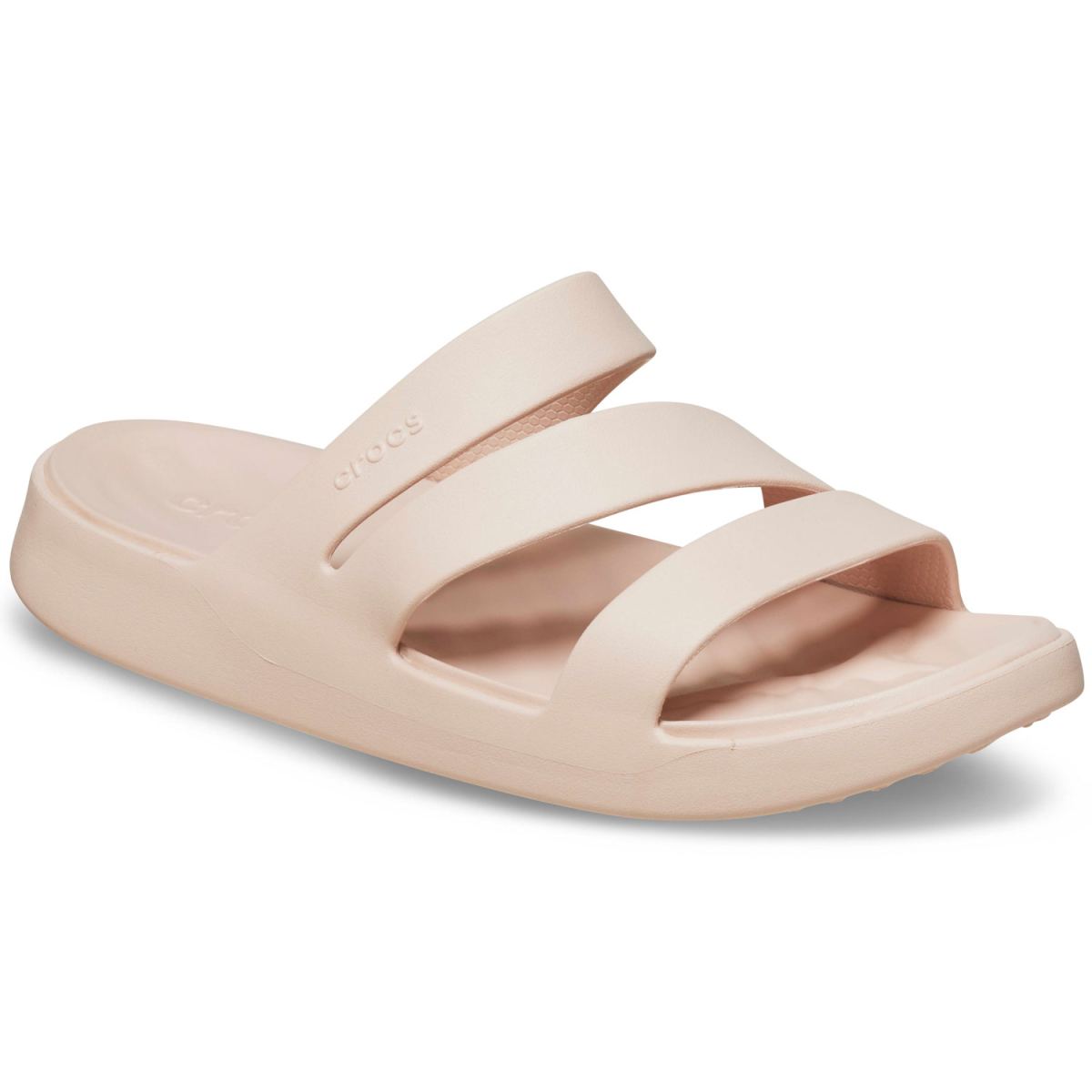 Crocs - Getaway Strappy - Damen Komfort-Pantoletten - Hellrosa (Quartz) – Bild 2