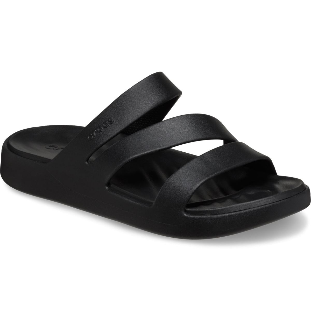 Crocs - Getaway Strappy - Damen Komfort-Pantoletten - Schwarz (Black) – Bild 2