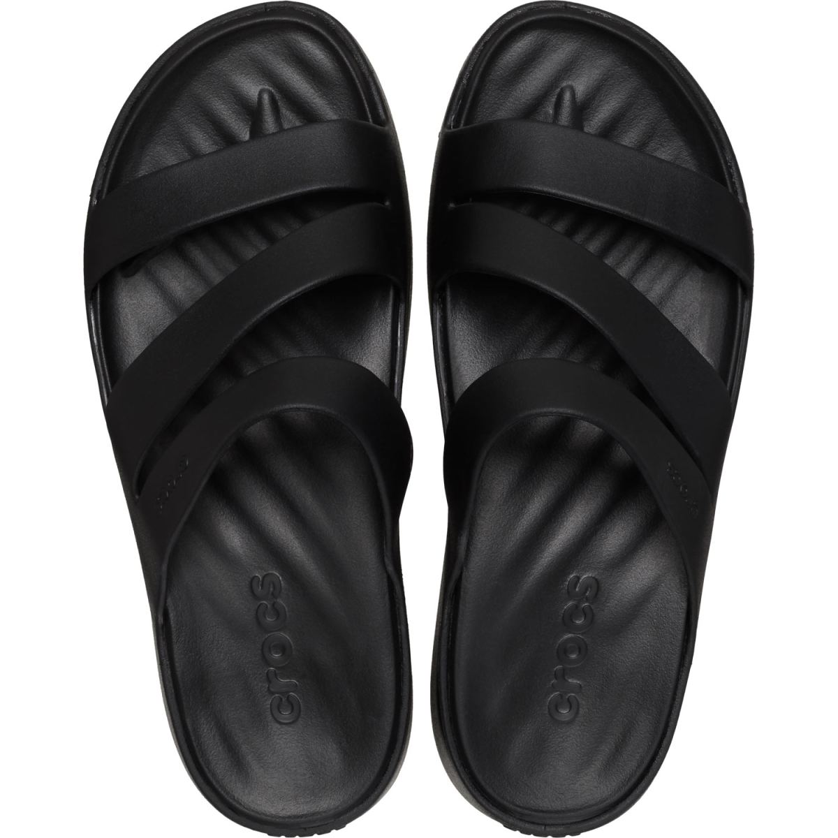 Crocs - Getaway Strappy - Damen Komfort-Pantoletten - Schwarz (Black) – Bild 4