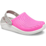 Crocs - Literide Kids - Kinder Soft Clogs - pink/weiß (electric pink/white)