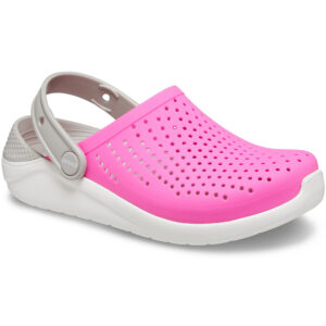Crocs - Literide Kids - Kinder Soft Clogs - pink/weiß (electric pink/white)