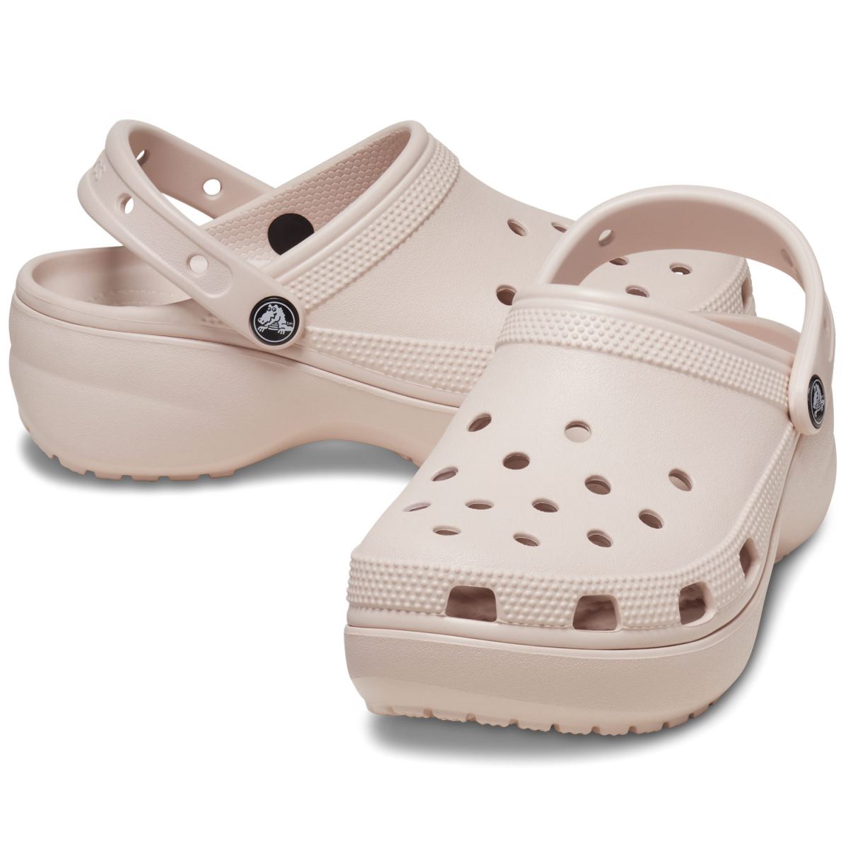 Crocs - Classic Platform - Damen Clogs mit Plateausohle - Altrosa (Quartz) – Bild 3