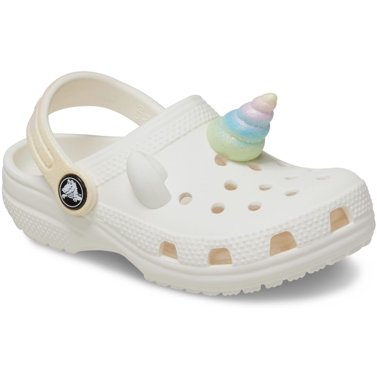 Crocs - Classic I Am Rainbow Unicorn Clog - Mädchen Sandale - Weiß (Chalk) – Bild 2