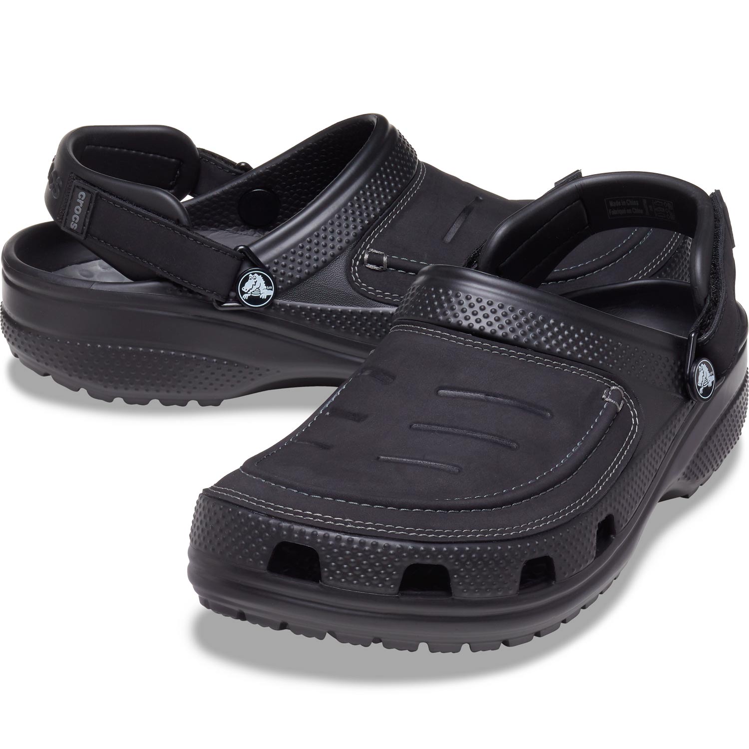 Crocs - Yukon Vista II LiteRide - Herren Komfort Clog-Sandale - Schwarz (Black/Slate Grey) – Bild 2