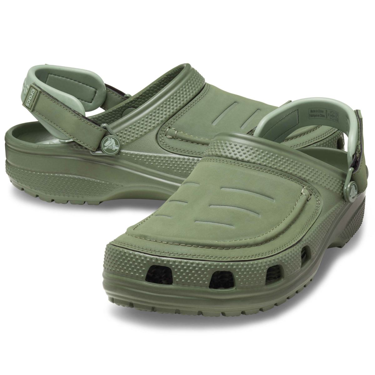 Crocs - Yukon Vista II LiteRide - Herren Komfort Clog-Sandale - Armeegrün (Army Green) – Bild 3