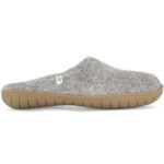 Egos - Fair Trade Slipper Rubber Sole - Unisex Wollfilz-Pantoffel mit Gummisohle - Grau (Natural Grey)