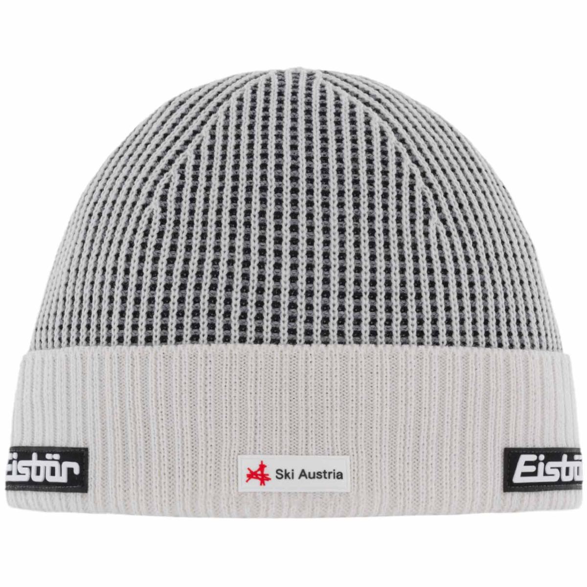 Eisbär - Flux RL SKA - Unisex Mütze mit Fleece-Inlet - Milk/Schwarz/Grau