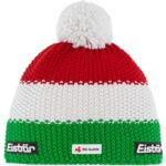 Eisbär - Star Pompon SKA - Unisex Winter-Strickmütze für Italien-Fans - Grün/Weiß/Rot (Electric/White/Ardea)