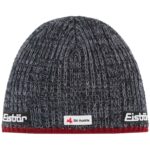 Eisbär - Rene SKA - Herren Winter-Strickmütze mit Fleeceband - Burgund/Grafit