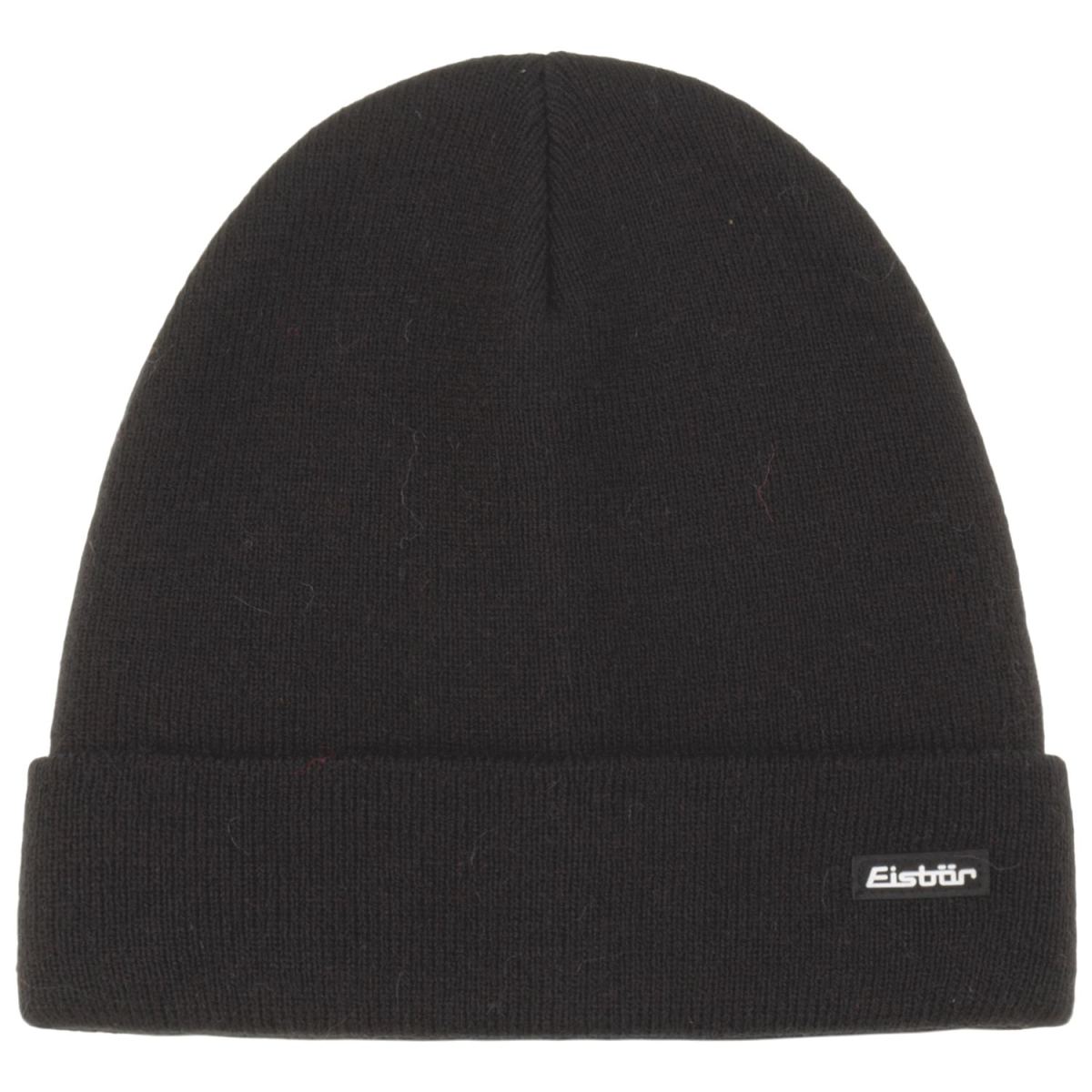Eisbär - Skater - Unisex Beanie mit Umschlag - Schwarz (Black)