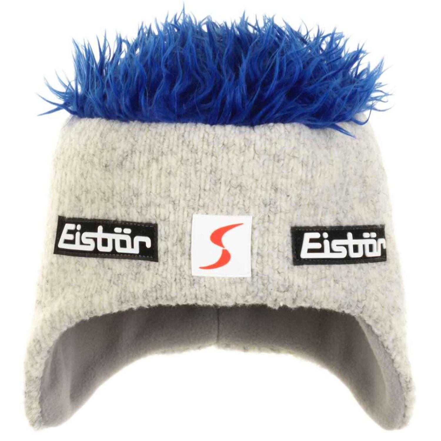 Eisbär - Cocker SP - Unisex Wuschelhaarmütze - Naturmeliert/Blau