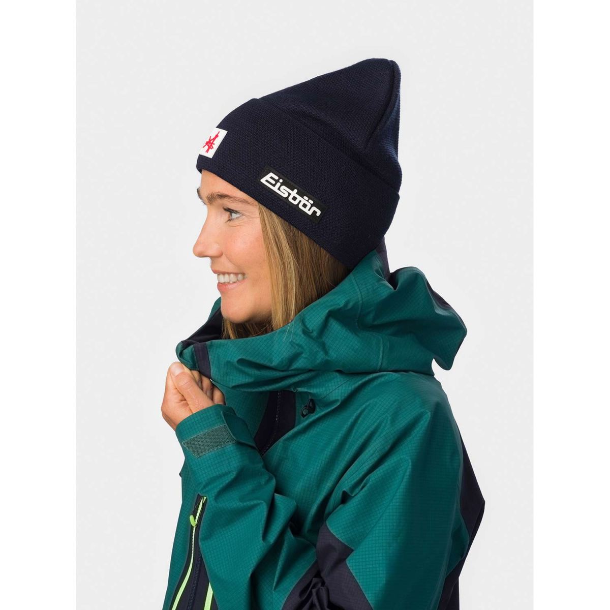 Eisbär - Rai MÜ SA - Unisex Haube mit Fleeceband - Nachtblau – Bild 3